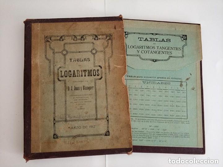 Libros antiguos: Tablas de logaritmos - juan y blanquer d. j. a&ntilde;o 1912 - Foto 3