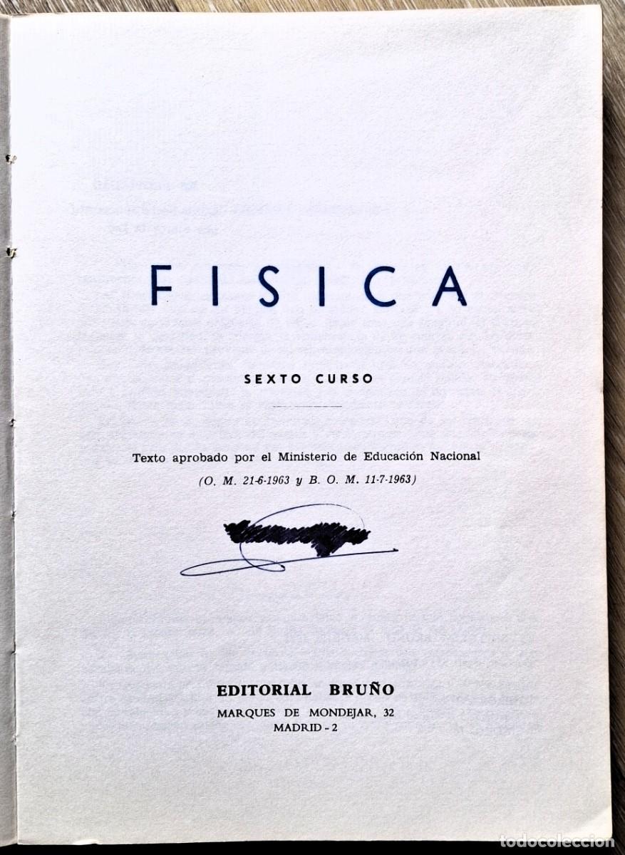 Libros antiguos: F&iacute;sica 6&ordf;. Edit Bru&ntilde;o, 1971 - Foto 2