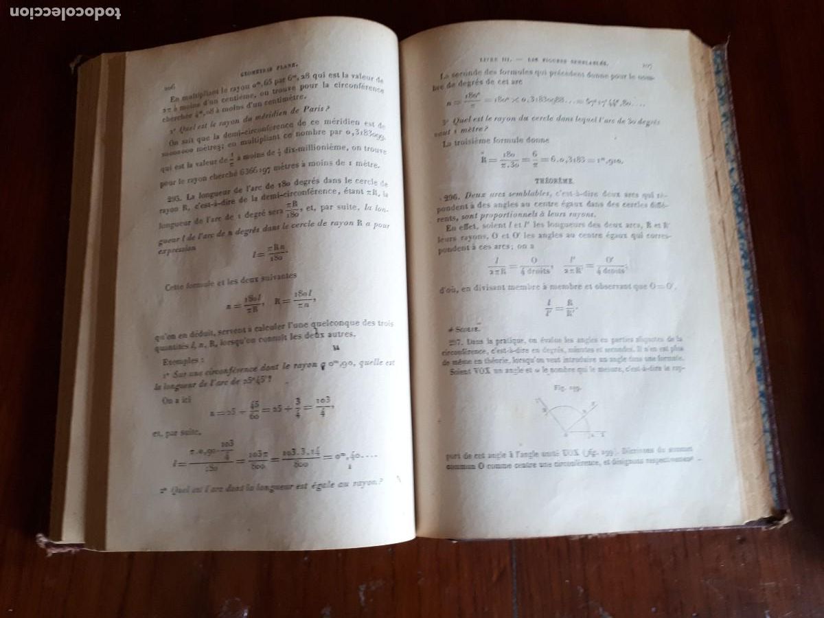 Libros antiguos: Trait&eacute; de Geometrie .-Eugene Rouche et Ch. de Comberousse.1922.2 tomos. - Foto 5