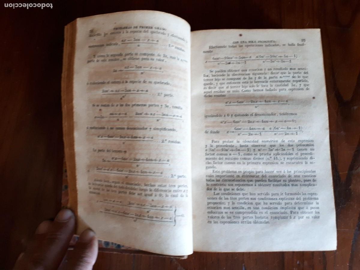 Libros antiguos: Elementos de &aacute;lgebra.-M.BOURDON.1849. - Foto 4