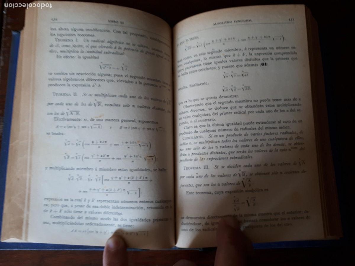 Libros antiguos: ALGEBRA POR D. IGNACIO SALINAS Y ANGULO . - Foto 5