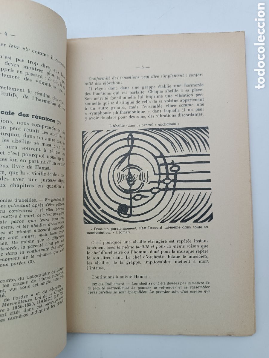 Libros antiguos: Lelevage de grappes et la production su miel 1952 - Foto 5