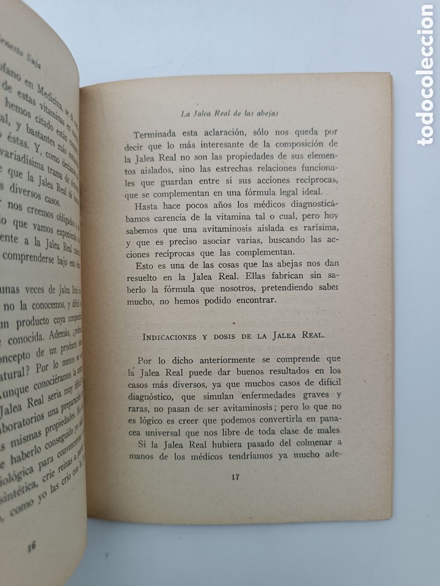 Libros antiguos: La jalea real de las abejas 1975 - Foto 4