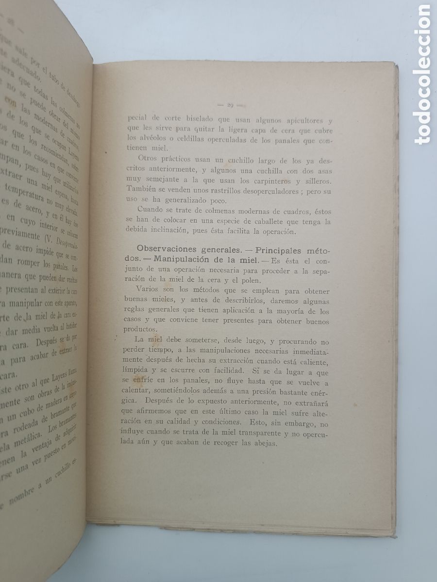 Libros antiguos: La miel y la cera de las abejas 1918 - Foto 3