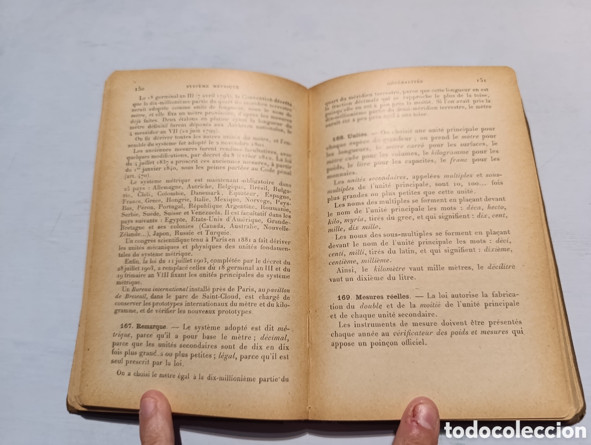 Libros antiguos: COURS dArithm&eacute;tique. J. Lemaire y E. MOSNAT. Paris - Foto 3
