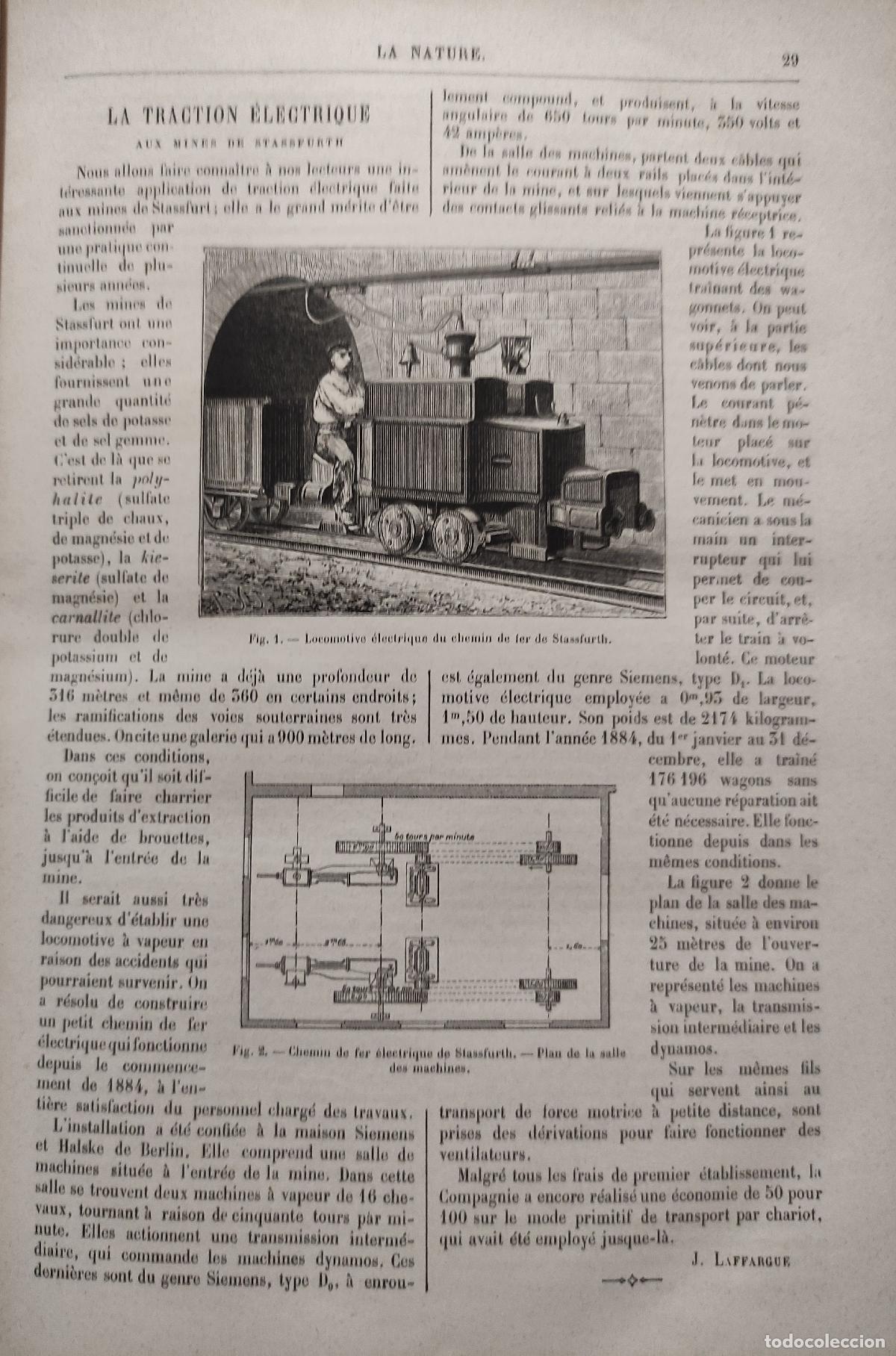 Libros antiguos: LA NATURE - 2 TOMOS - 1888 - 1889 - Foto 10