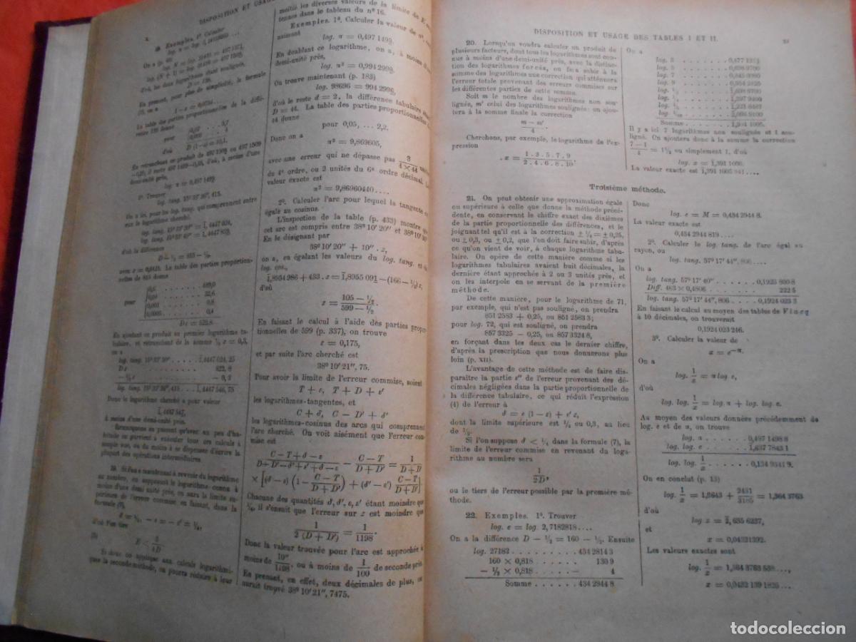 Libros antiguos: Tables de Logarithmes - Foto 2