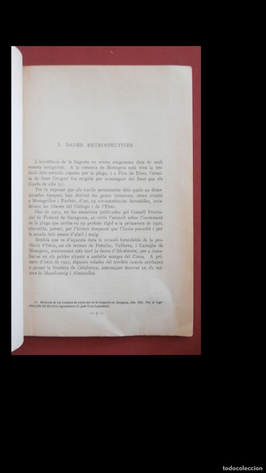 Libros antiguos: Contra la langosta. Jaume Ravent&oacute;s - Foto 2