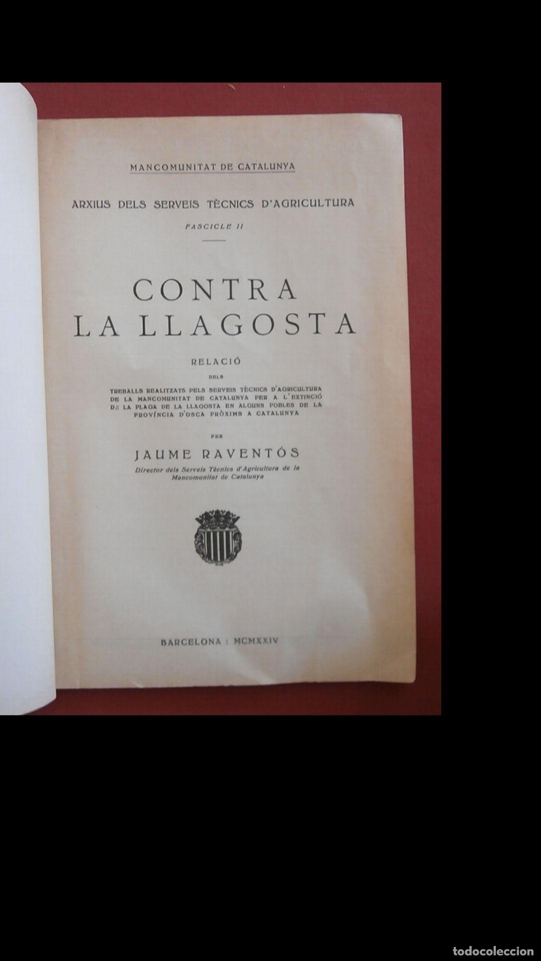 Libros antiguos: Contra la langosta. Jaume Ravent&oacute;s - Foto 6