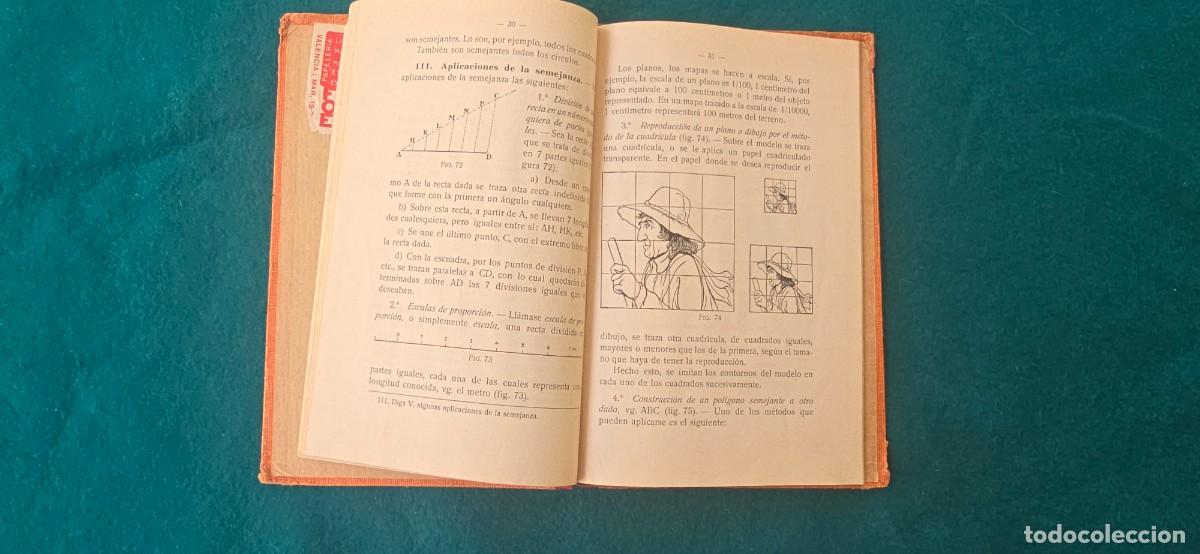 Libros antiguos: LIBRO DE GEOMETRIA DE PRIMER GRADO (1934) ED. LUIS VIVES - Foto 5