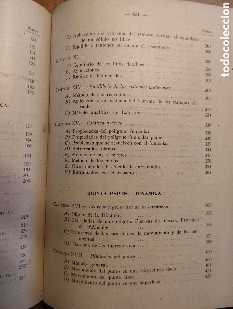Libros antiguos: Mec&aacute;nica general.- Casares Bescansa, Ferm&Iacute;n - Foto 8