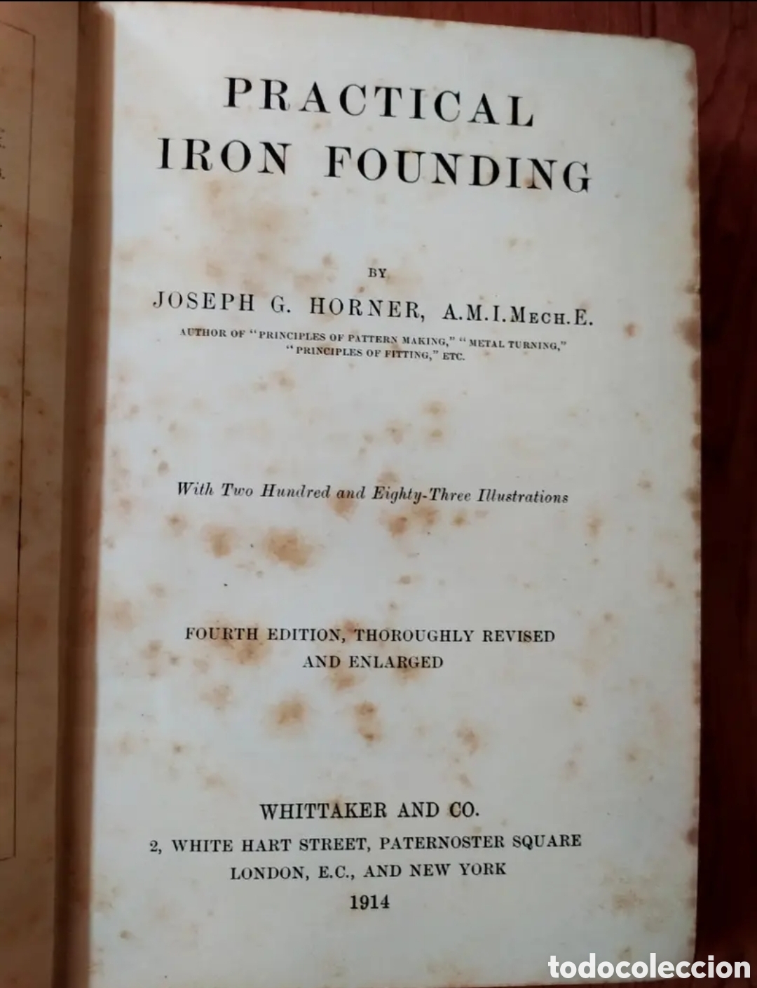 Libros antiguos: Practical Iron Founding. Joseph G. Horner. Wittaker and co. - Foto 2
