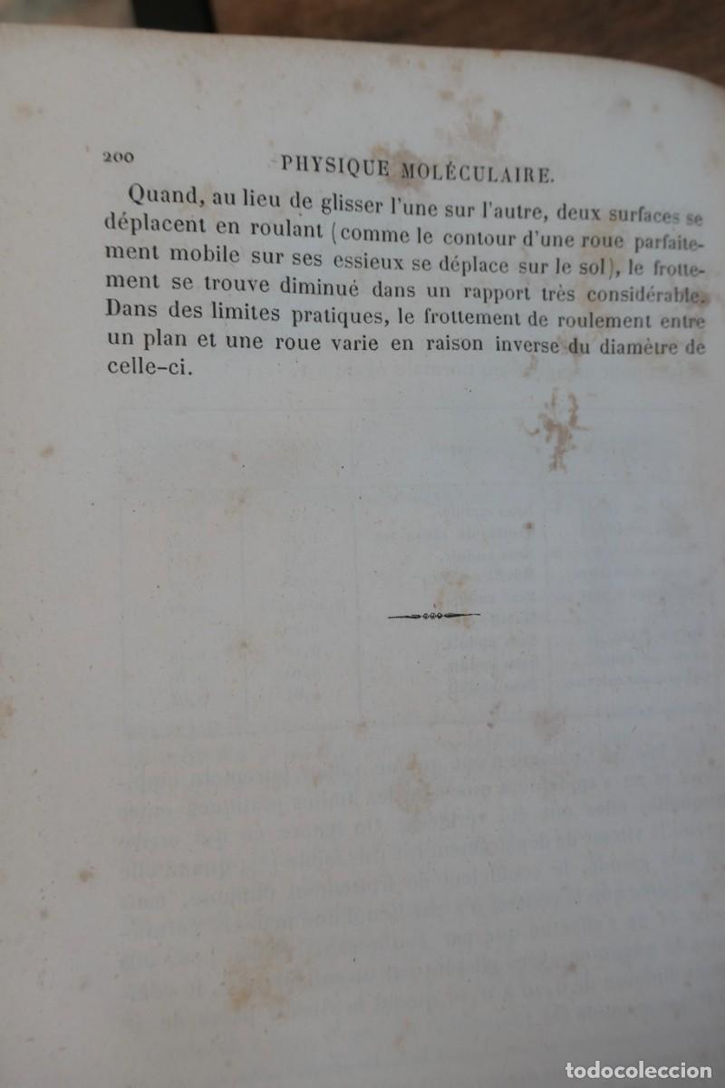 Libros antiguos: COURS DE PHYSIQUE DE LECOLE POLYTECHNIQUE-PAR M.JAMIN 6 TOMOS 1885 A 88 - Foto 4