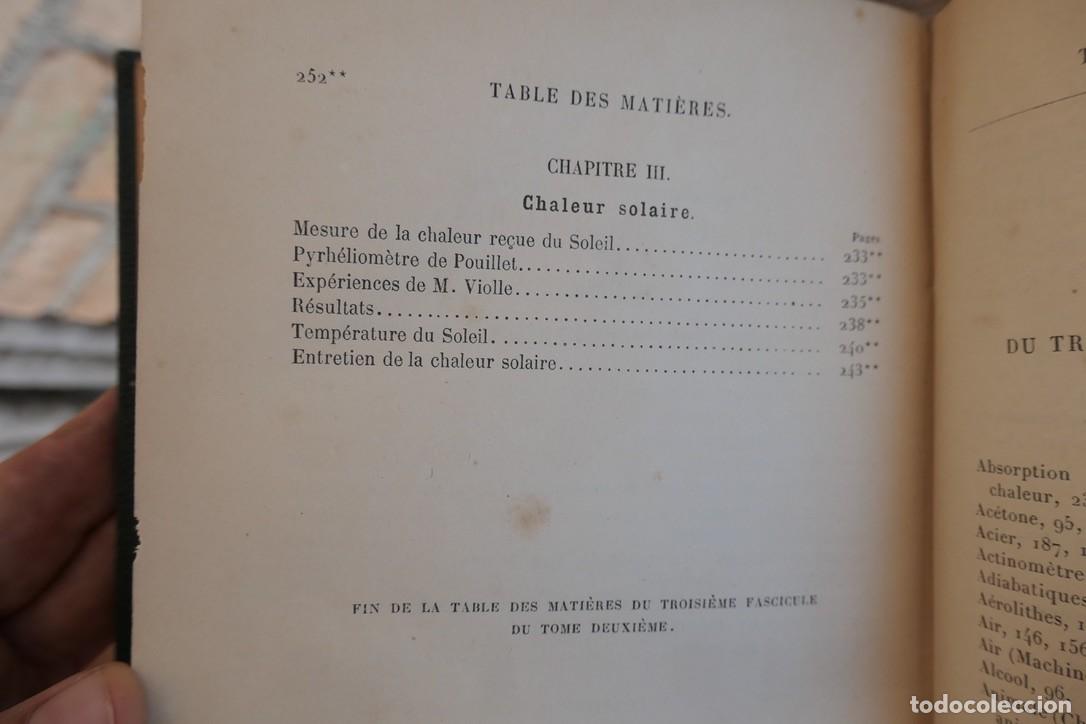 Libros antiguos: COURS DE PHYSIQUE DE LECOLE POLYTECHNIQUE-PAR M.JAMIN 6 TOMOS 1885 A 88 - Foto 10