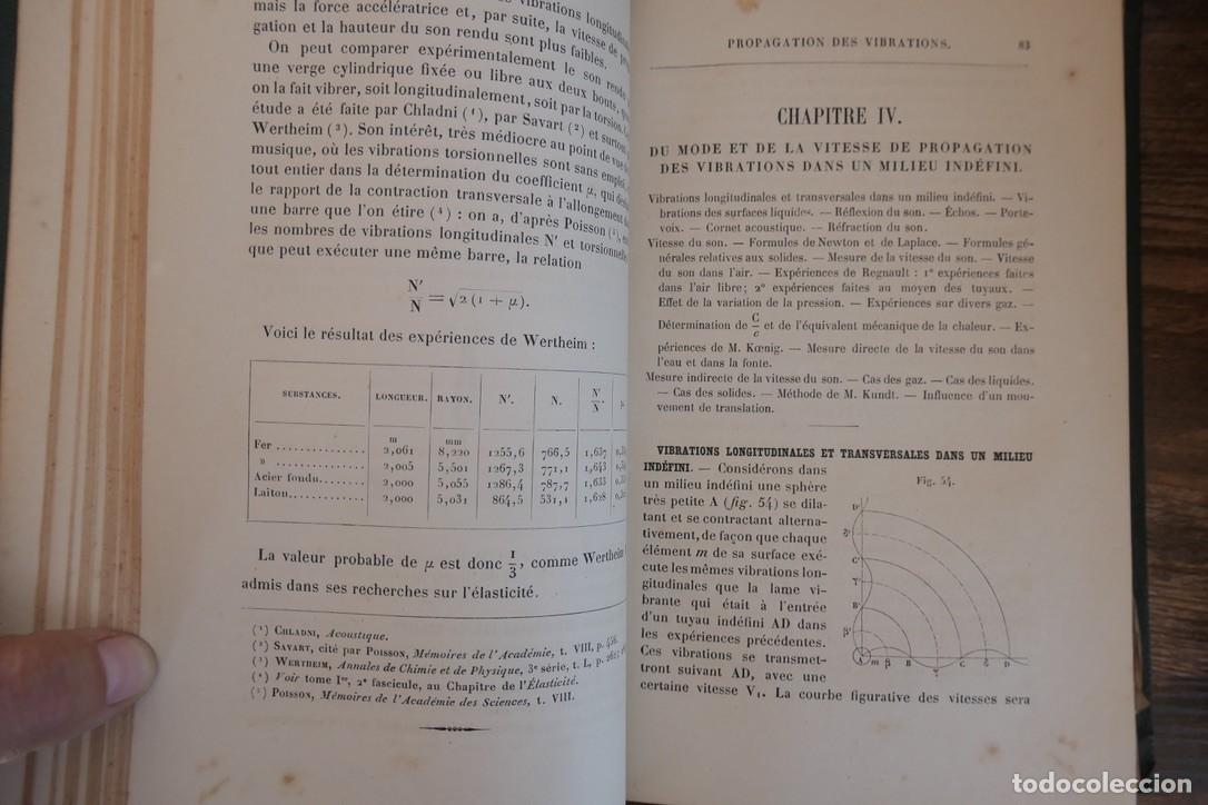 Libros antiguos: COURS DE PHYSIQUE DE LECOLE POLYTECHNIQUE-PAR M.JAMIN 6 TOMOS 1885 A 88 - Foto 13