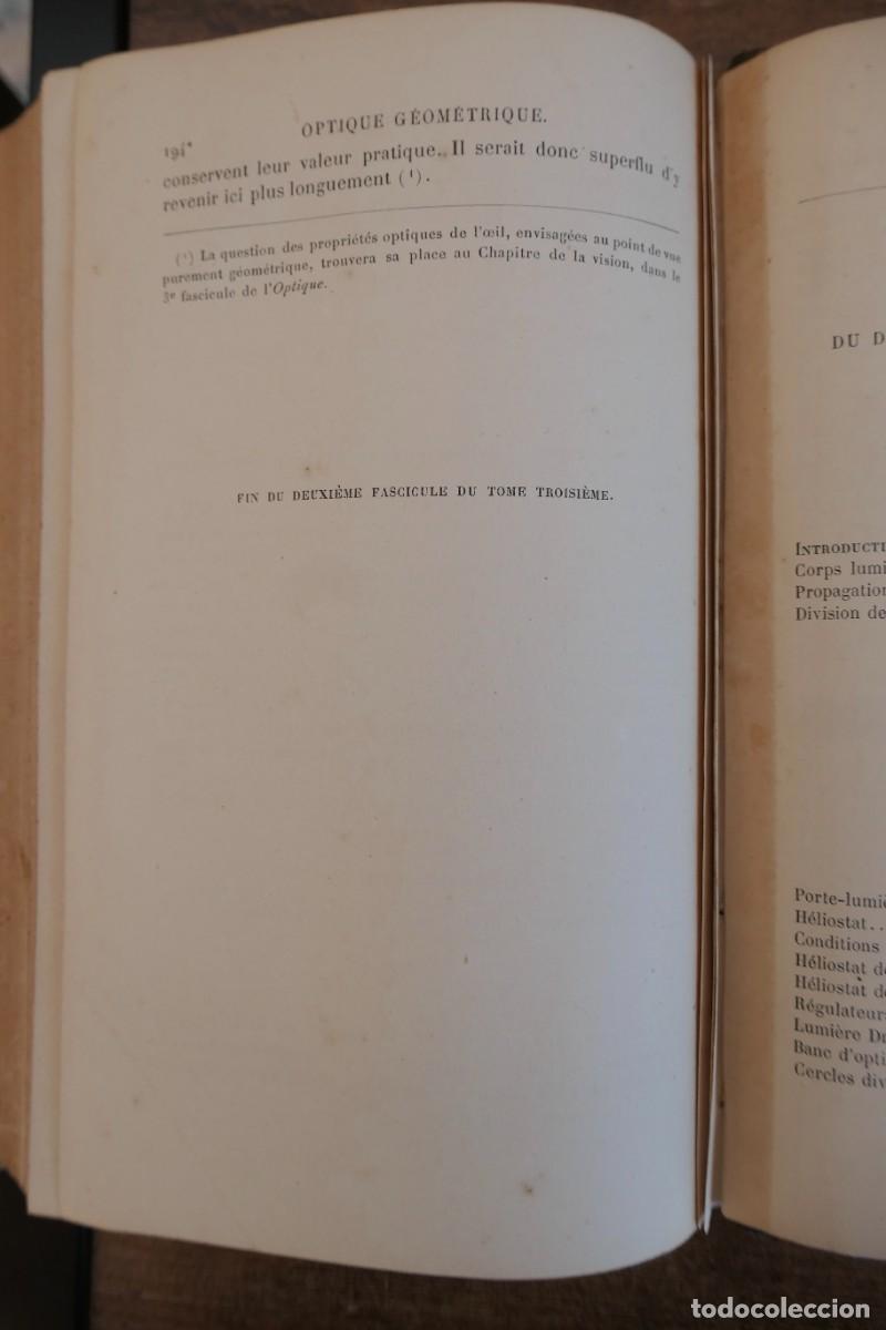 Libros antiguos: COURS DE PHYSIQUE DE LECOLE POLYTECHNIQUE-PAR M.JAMIN 6 TOMOS 1885 A 88 - Foto 15