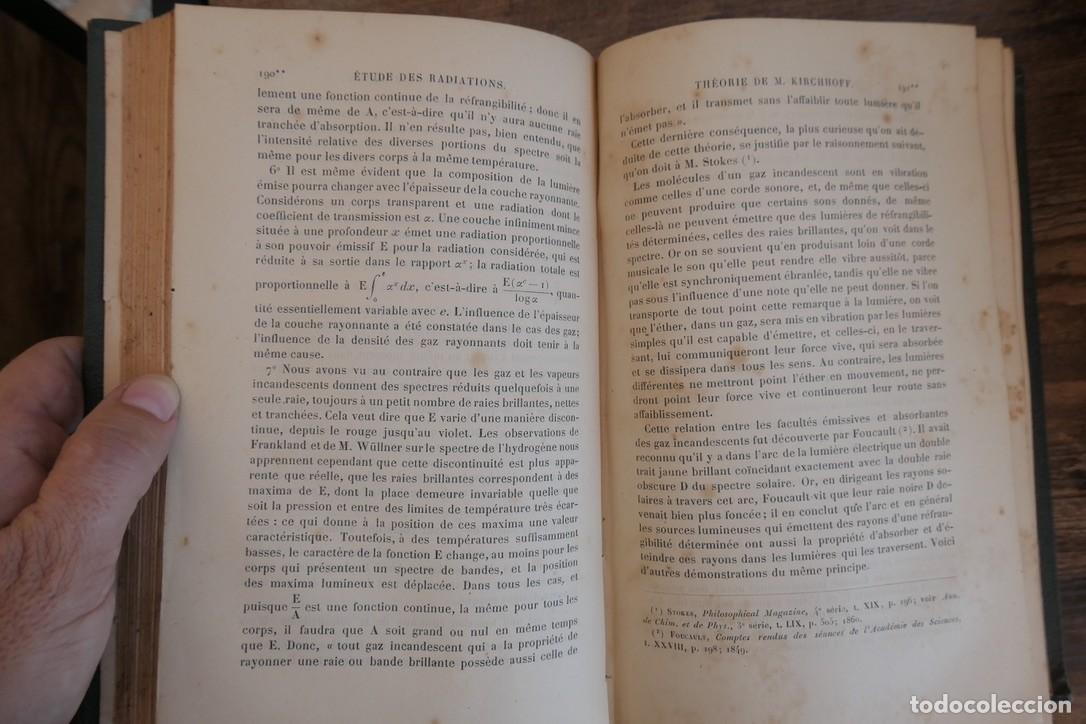 Libros antiguos: COURS DE PHYSIQUE DE LECOLE POLYTECHNIQUE-PAR M.JAMIN 6 TOMOS 1885 A 88 - Foto 18