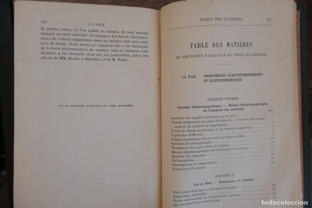 Libros antiguos: COURS DE PHYSIQUE DE LECOLE POLYTECHNIQUE-PAR M.JAMIN 6 TOMOS 1885 A 88 - Foto 25
