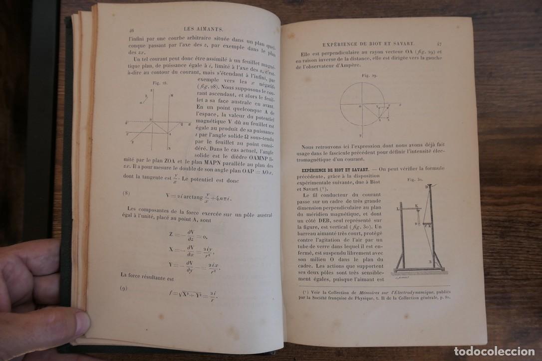 Libros antiguos: COURS DE PHYSIQUE DE LECOLE POLYTECHNIQUE-PAR M.JAMIN 6 TOMOS 1885 A 88 - Foto 28