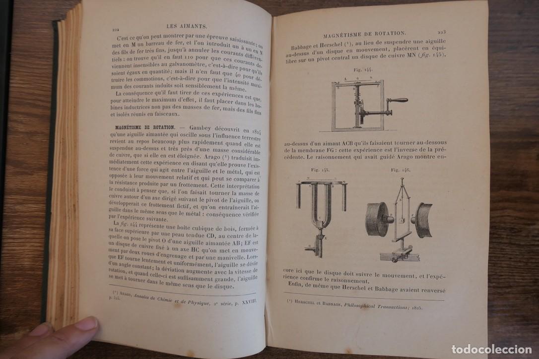 Libros antiguos: COURS DE PHYSIQUE DE LECOLE POLYTECHNIQUE-PAR M.JAMIN 6 TOMOS 1885 A 88 - Foto 29