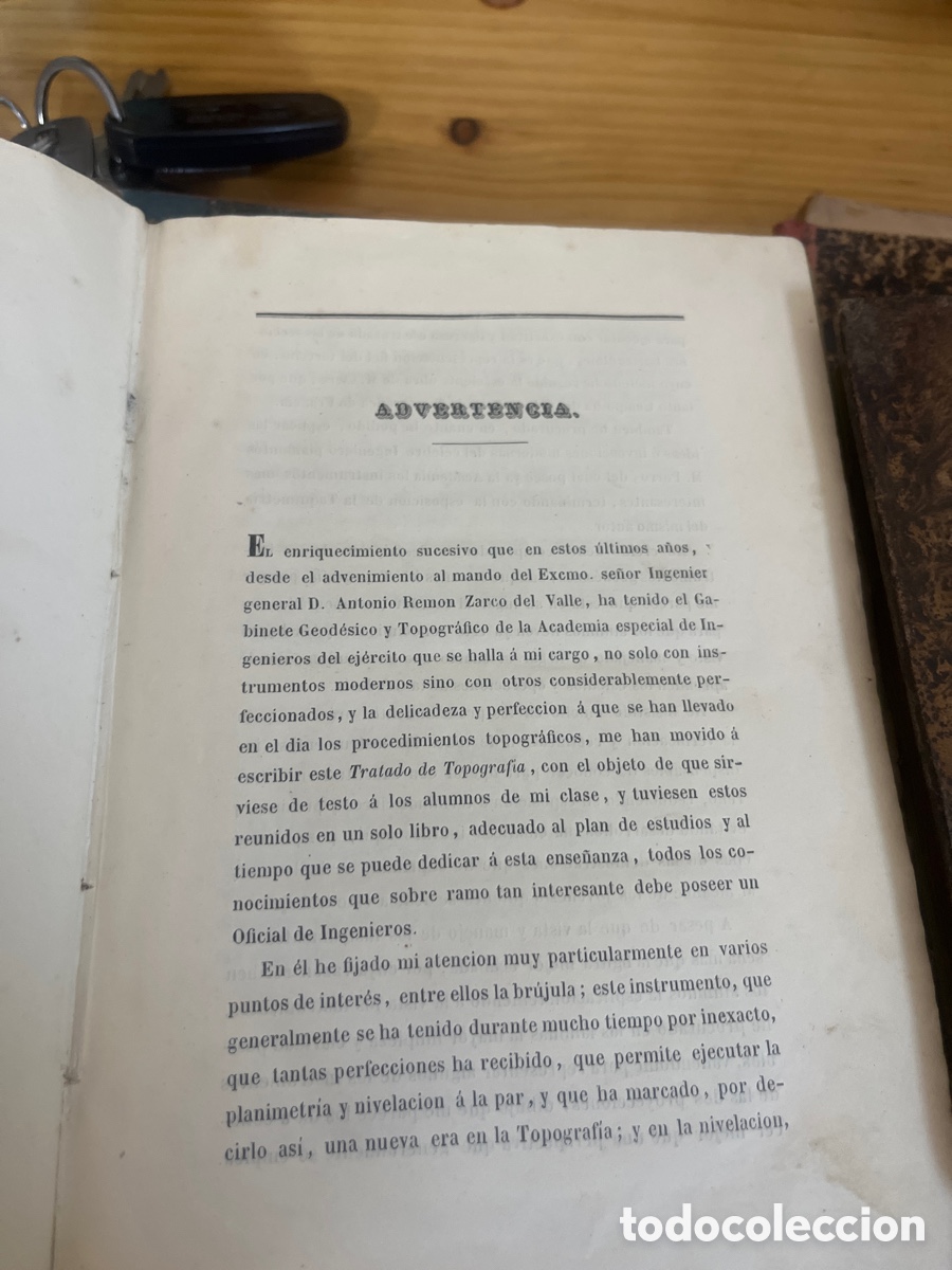 Libros antiguos: Tratado de topograf&iacute;a - Foto 2