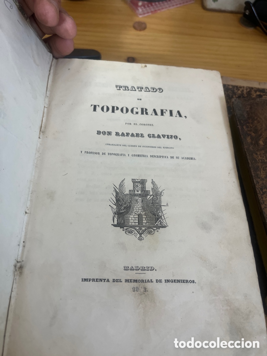 Libros antiguos: Tratado de topograf&iacute;a - Foto 1