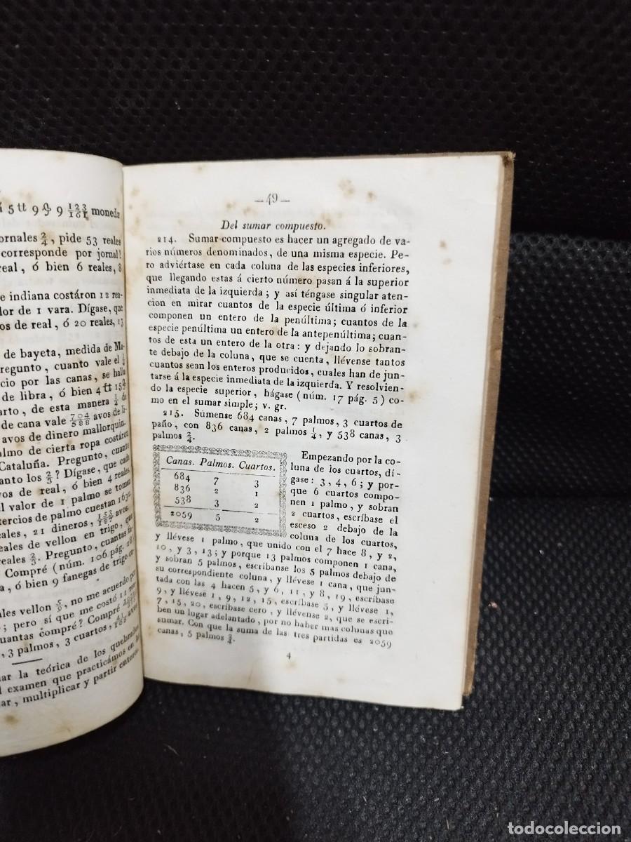 Libros antiguos: COMPENDIO DE LOS ELEMENTOS DE ARITM&Eacute;TICA NUM&Eacute;RICA - POY COMES, MANUEL - Foto 4