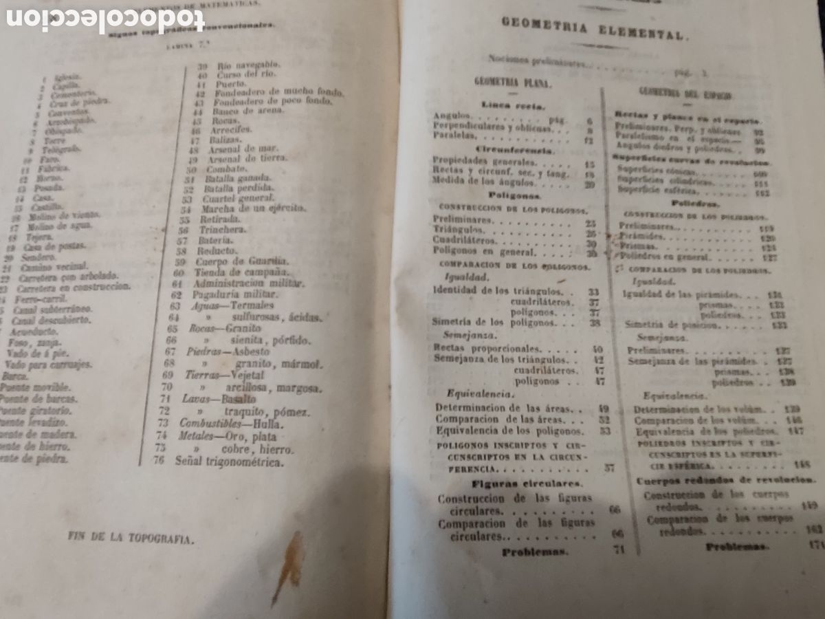 Libros antiguos: ELEMENTOS DE MATEM&Aacute;TICAS. 1853. Acisclo Vallin - Foto 7