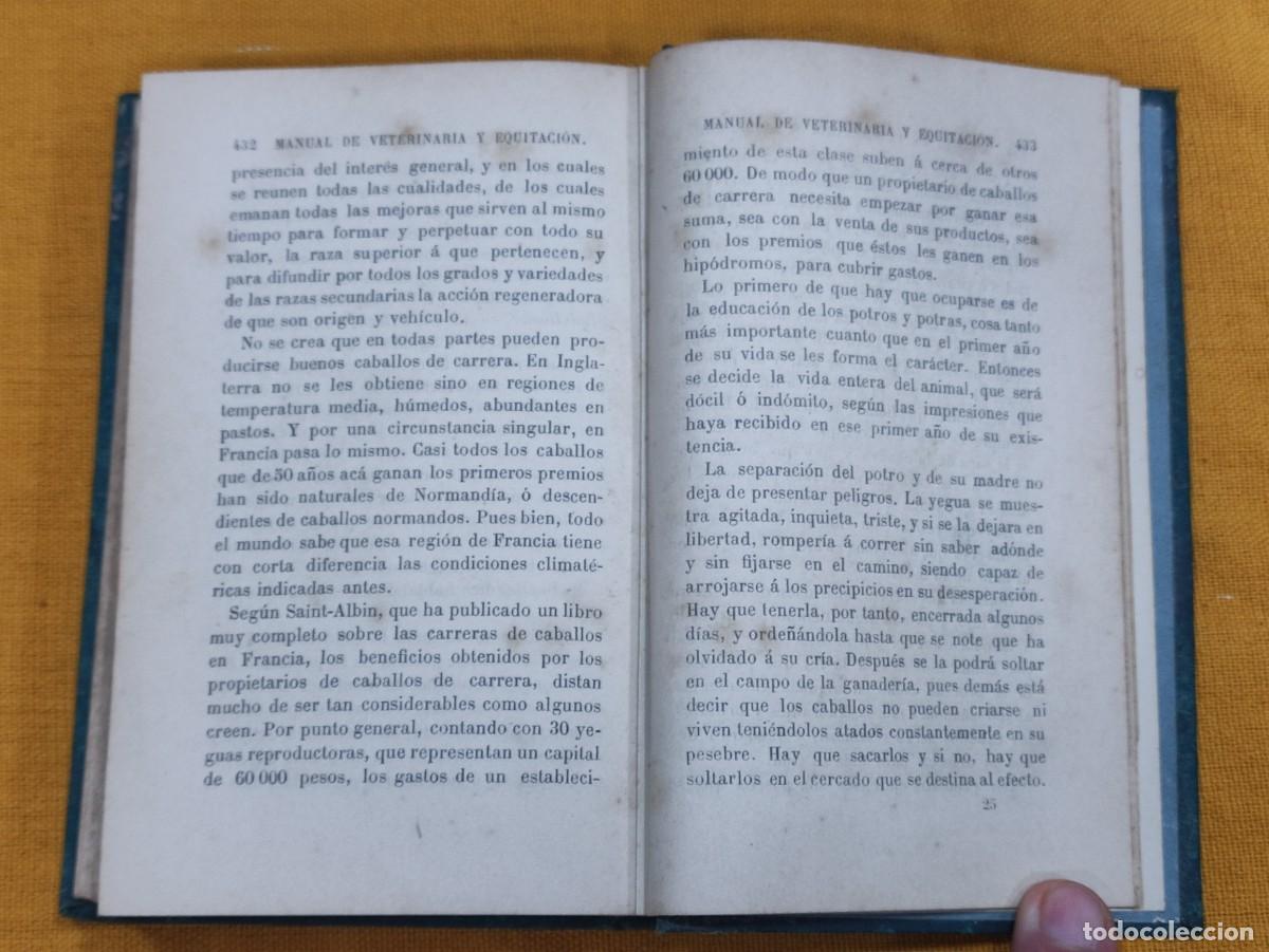 Libros antiguos: Manual de veterinaria 1891 - Foto 8
