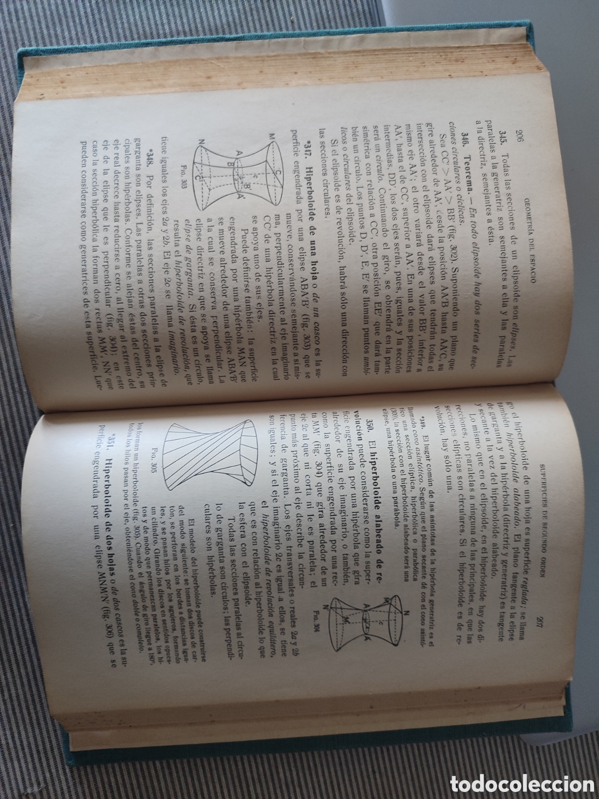 Libros antiguos: ELEMENTOS DE GEOMETR&Iacute;A. F.T.D. 1932 - Foto 6