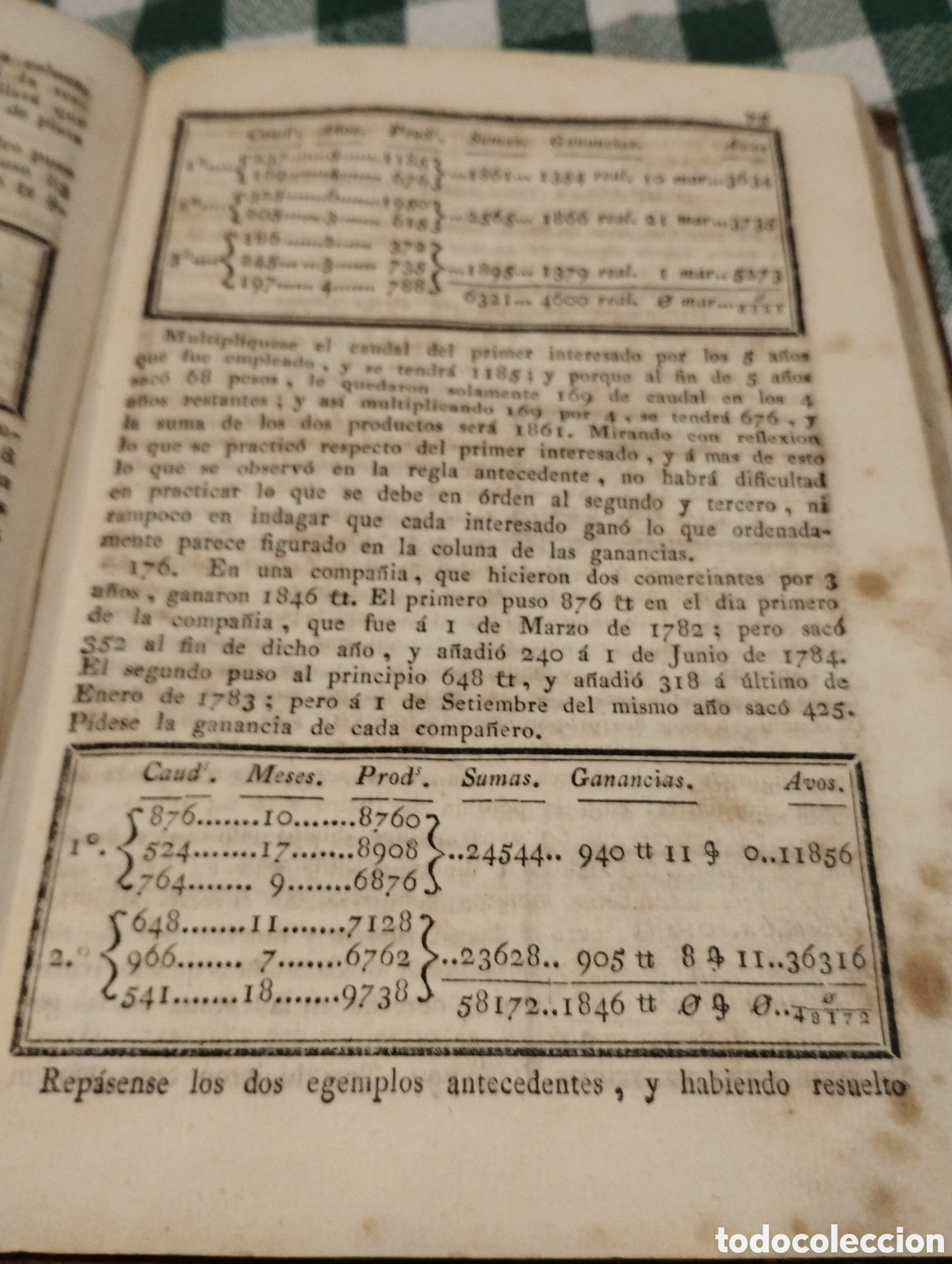 Libros antiguos: Elementos de aritm&eacute;tica n&uacute;merica y literal a&ntilde;o 1819 - Foto 9