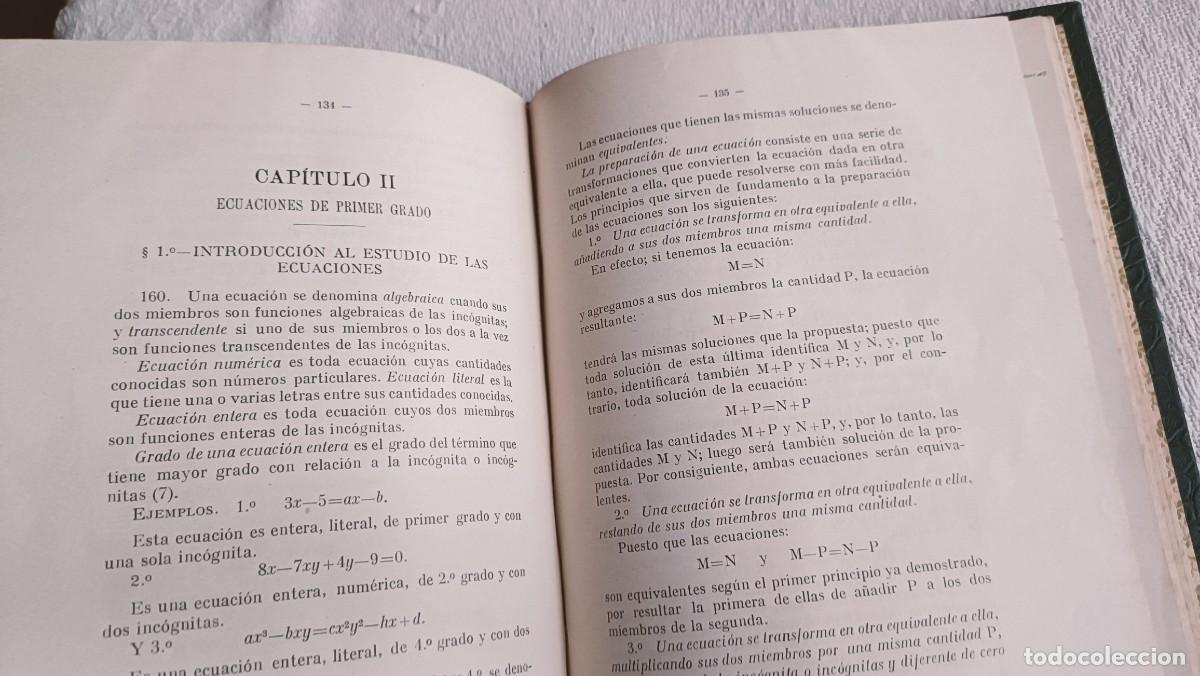 Libros antiguos: Compendio de &aacute;lgebra elemental y trigonometr&iacute;a rectil&iacute;nea. GIM&Eacute;NEZ DE CASTRO - Foto 8