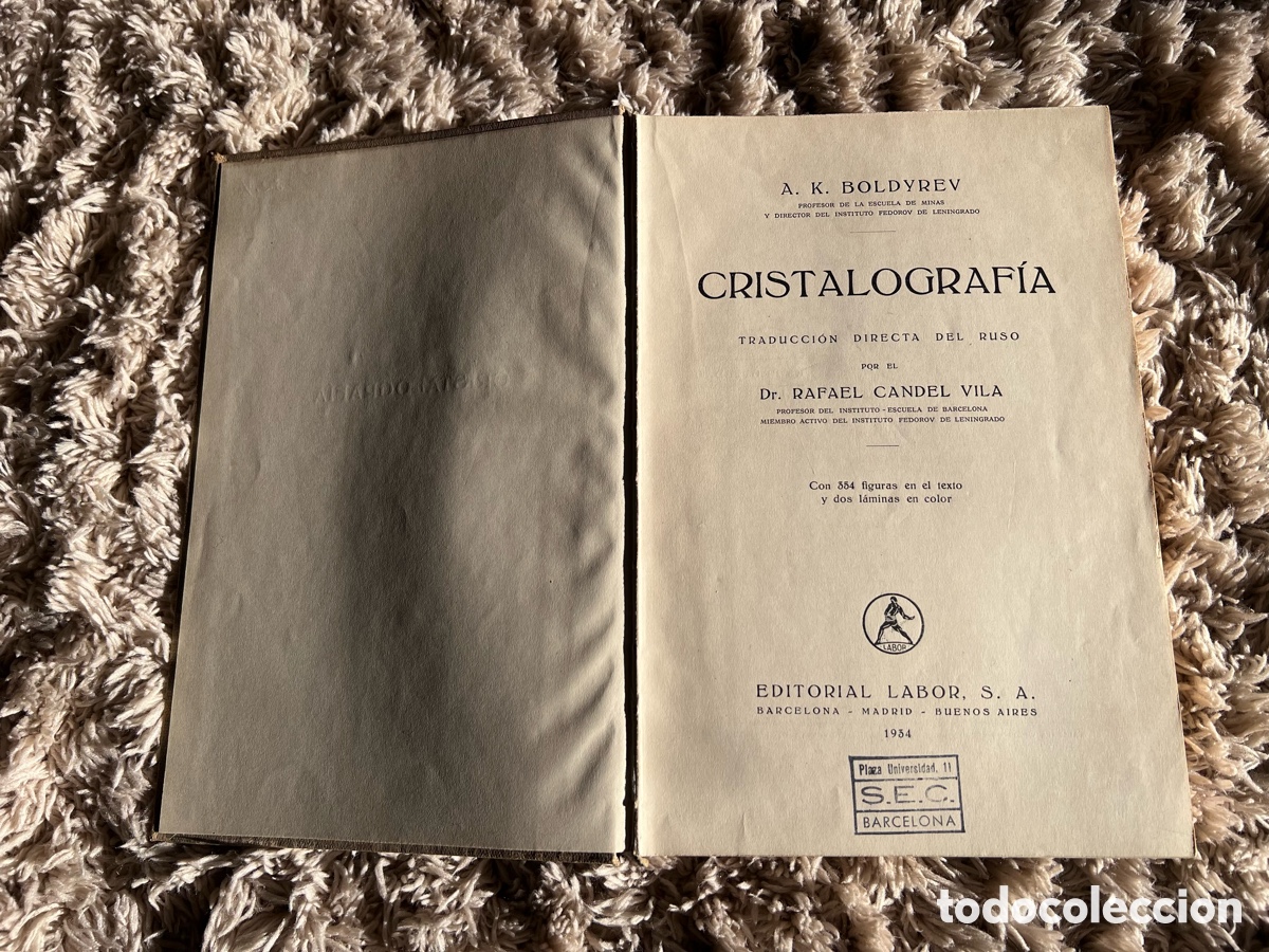 Libros antiguos: Cristalografia de A.K.Boldyrev 1934 - Foto 2