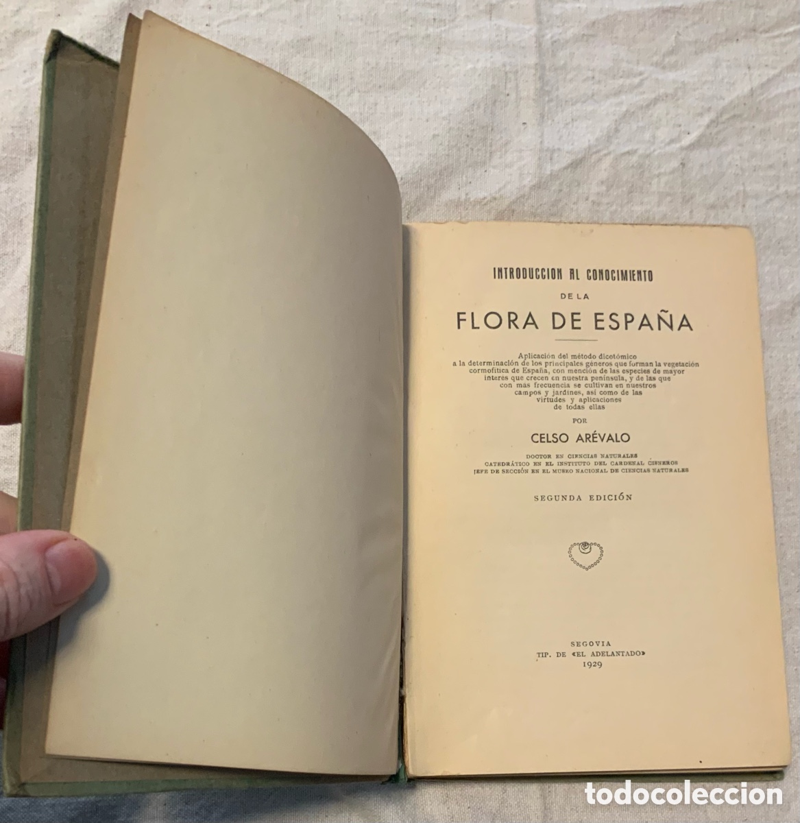 Libros antiguos: Flora de Espa&ntilde;a. Celso Ar&eacute;valo - Foto 3
