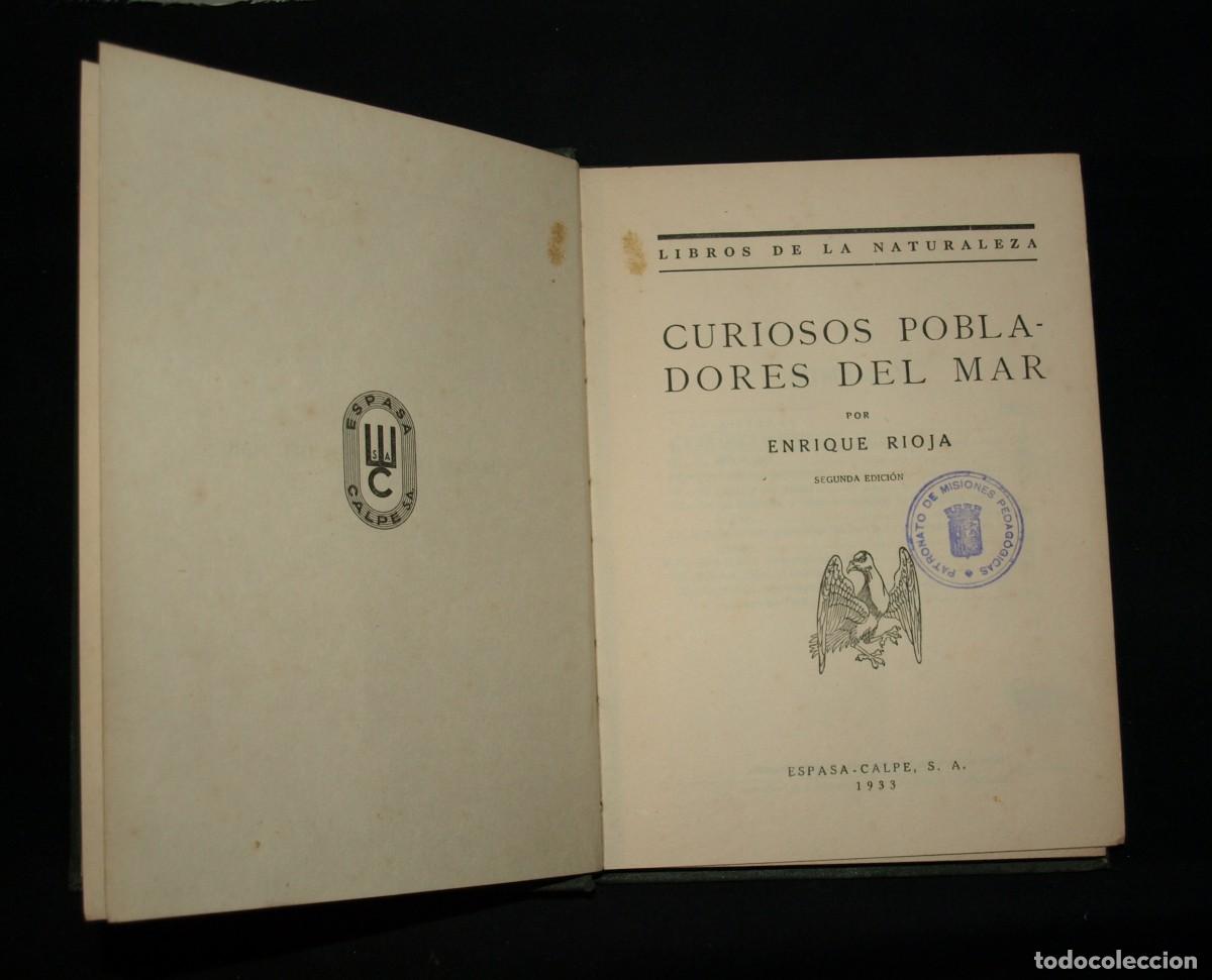 Libros antiguos: CURIOSOS POBLADORES DEL MAR (1933) - Foto 1