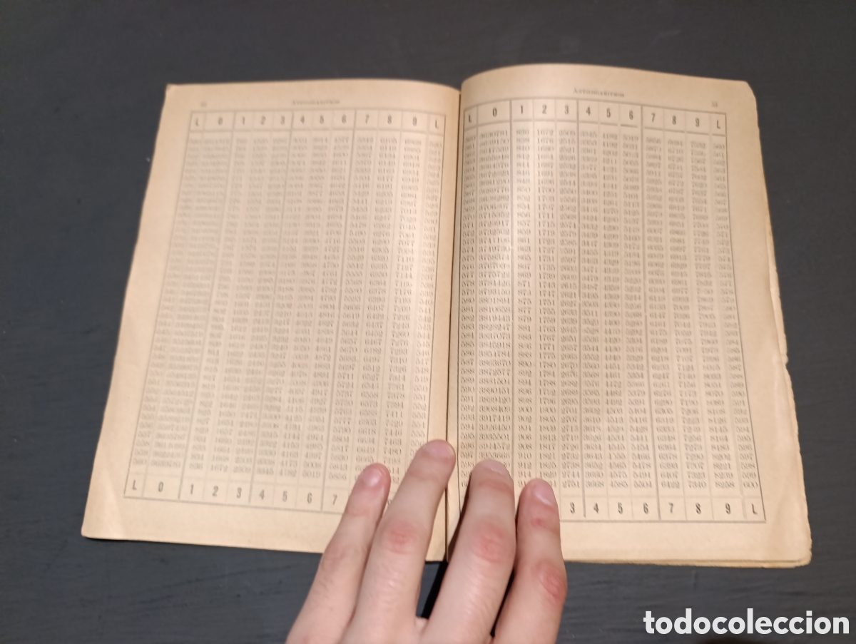 Libros antiguos: Tablas de Logaritmos. V&iacute;ctor Casado Paredes. 1910 - Foto 4