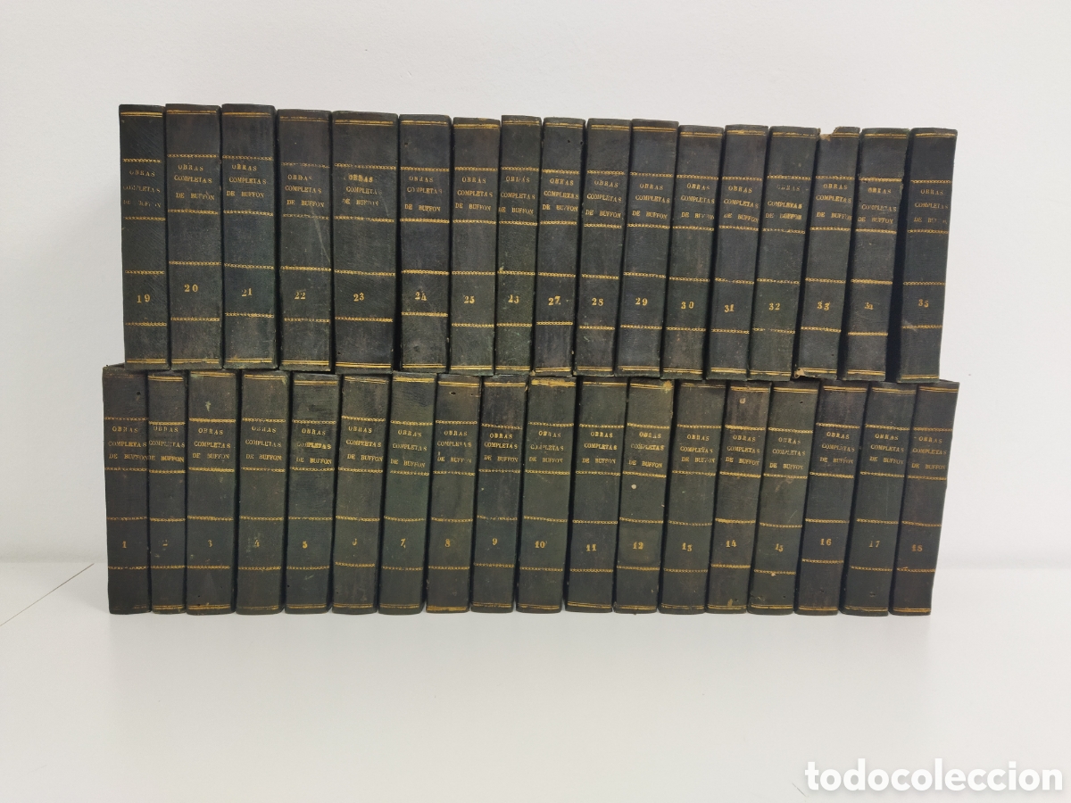 Libros antiguos: Obras completas Buffon 1847 35 vol&uacute;menes - Foto 1