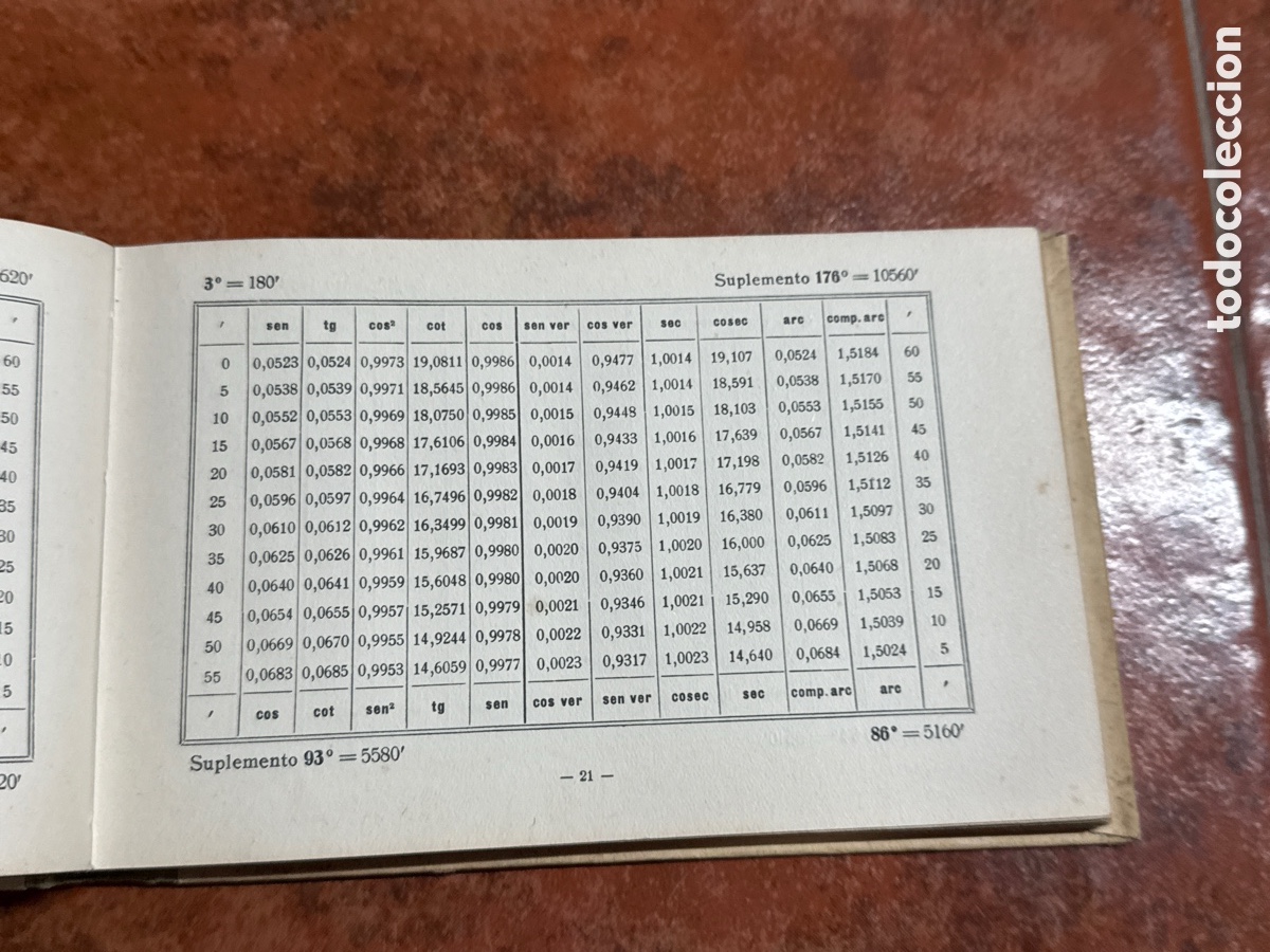 Libros antiguos: Tablas taquimetricas - Foto 4