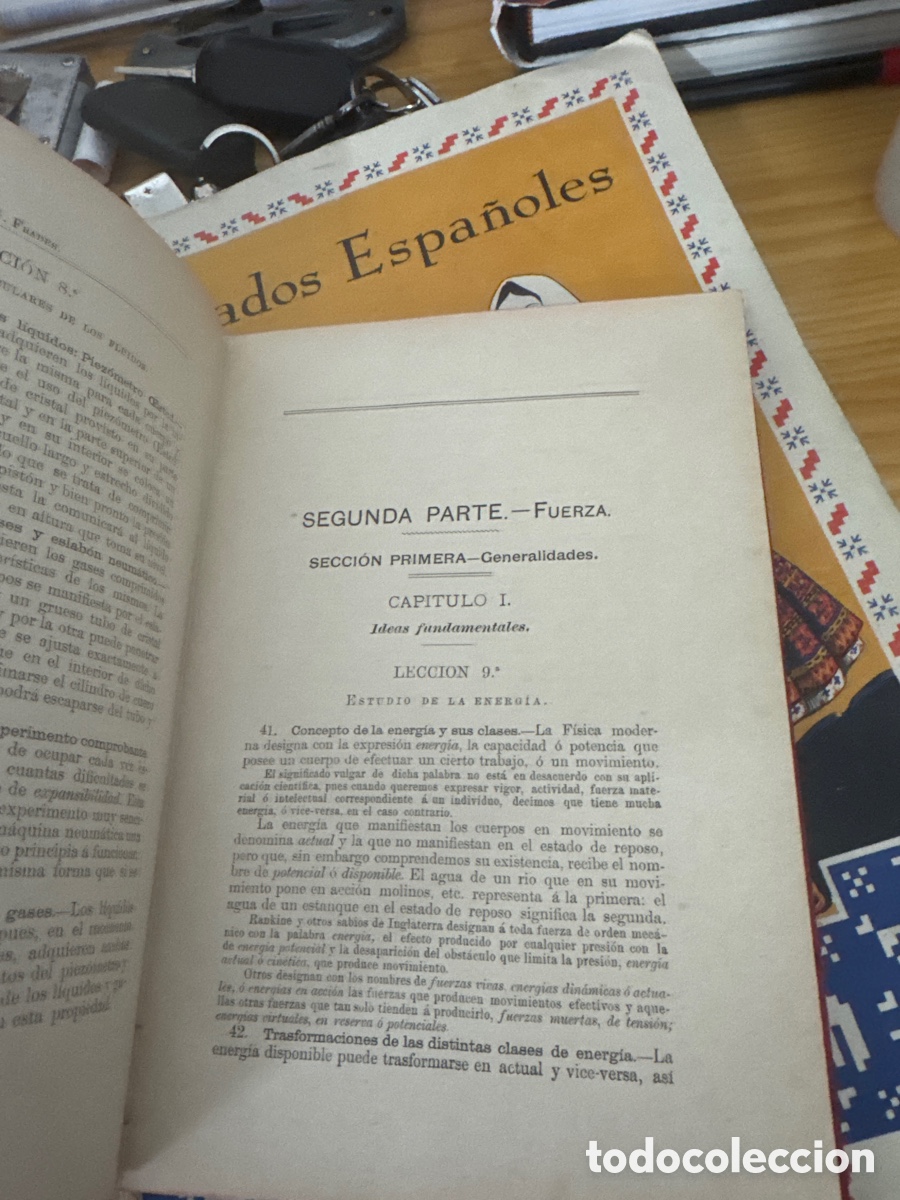 Libros antiguos: GONZ&Aacute;LEZ FRADES LUIS . COMPENDIO DE F&Iacute;SICA ELEMENTAL - Foto 3