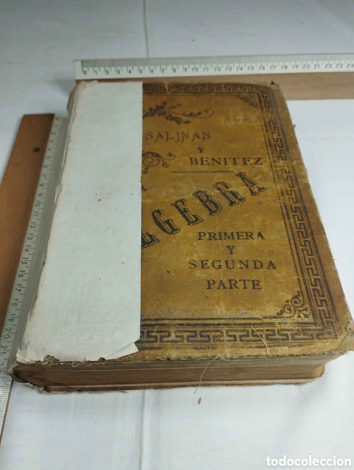 Libros antiguos: &Aacute;lgebra, segunda parte. Salinas y Ben&iacute;tez, 1885. - Foto 1