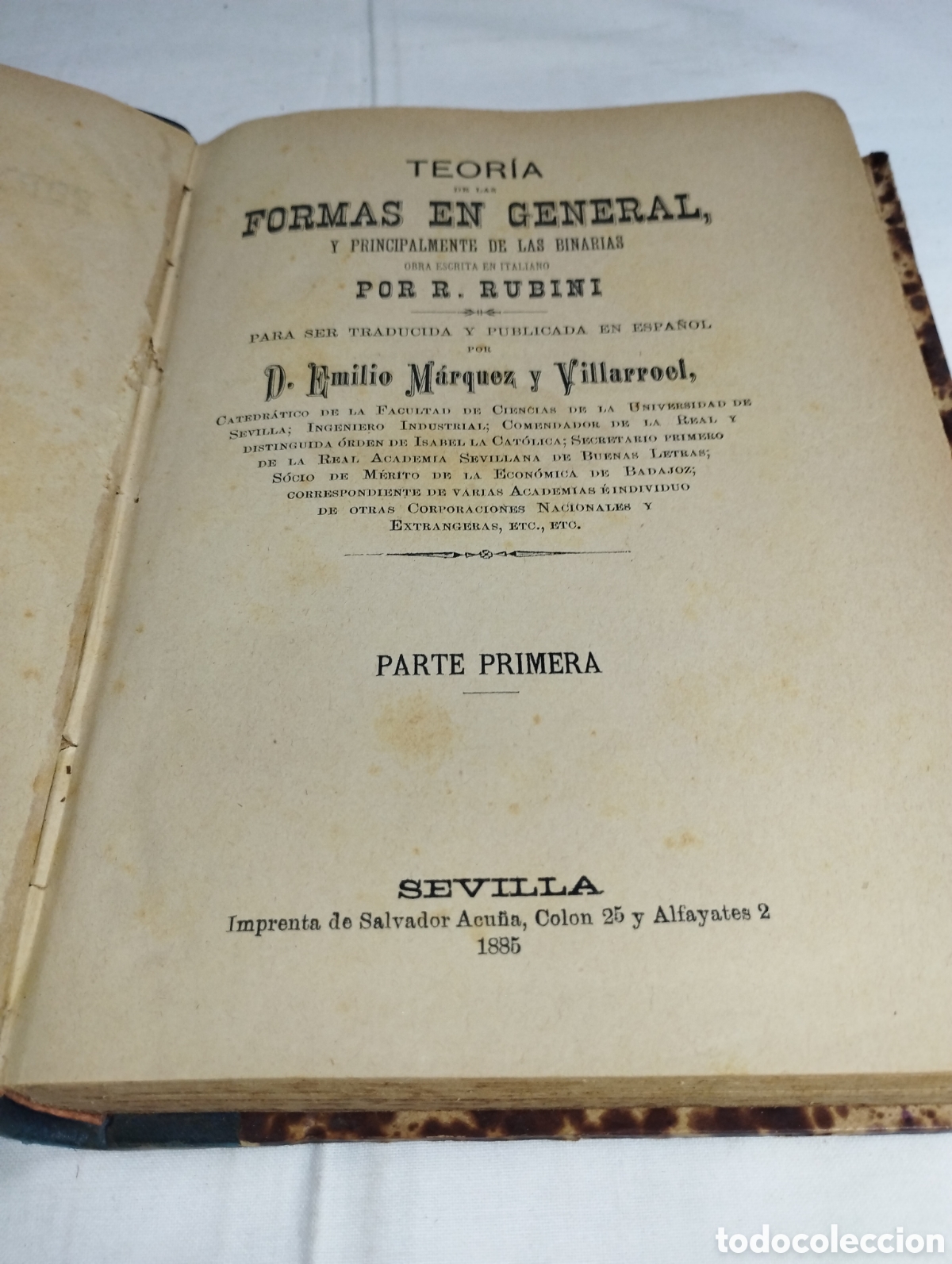 Libros antiguos: Teor&iacute;a de las formas en general. R. Rubini, 1885 - Foto 2