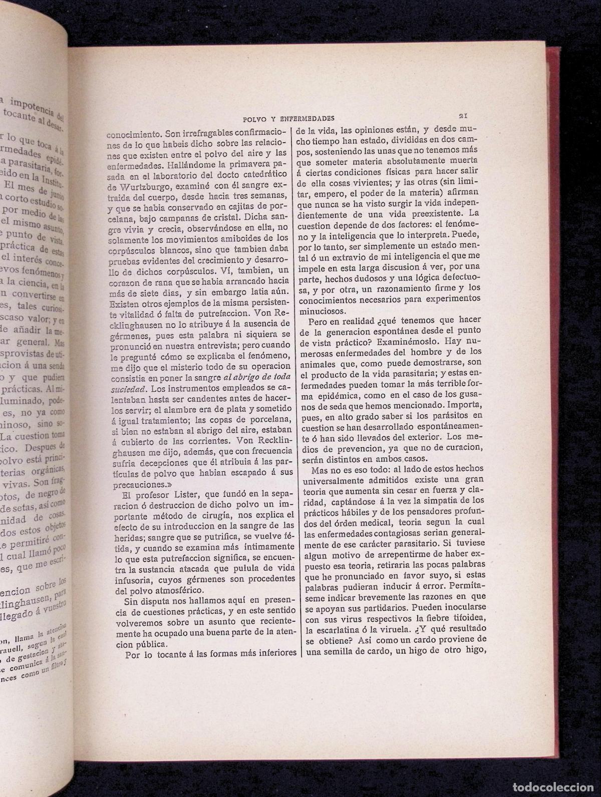 Libros antiguos: TRATADO DE MICROBIOLOG&Iacute;A &Oacute; LOS INFINITAMENTE PEQUE&Ntilde;OS. - TYNDALL, MAC&Eacute;, PASTEUR, ETC. - Foto 3