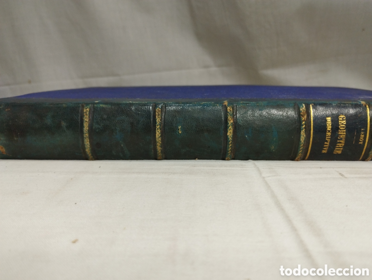 Libros antiguos: Trait&eacute; de g&eacute;om&eacute;trie descriptive. M.E. Martelet, 1881 - Foto 3