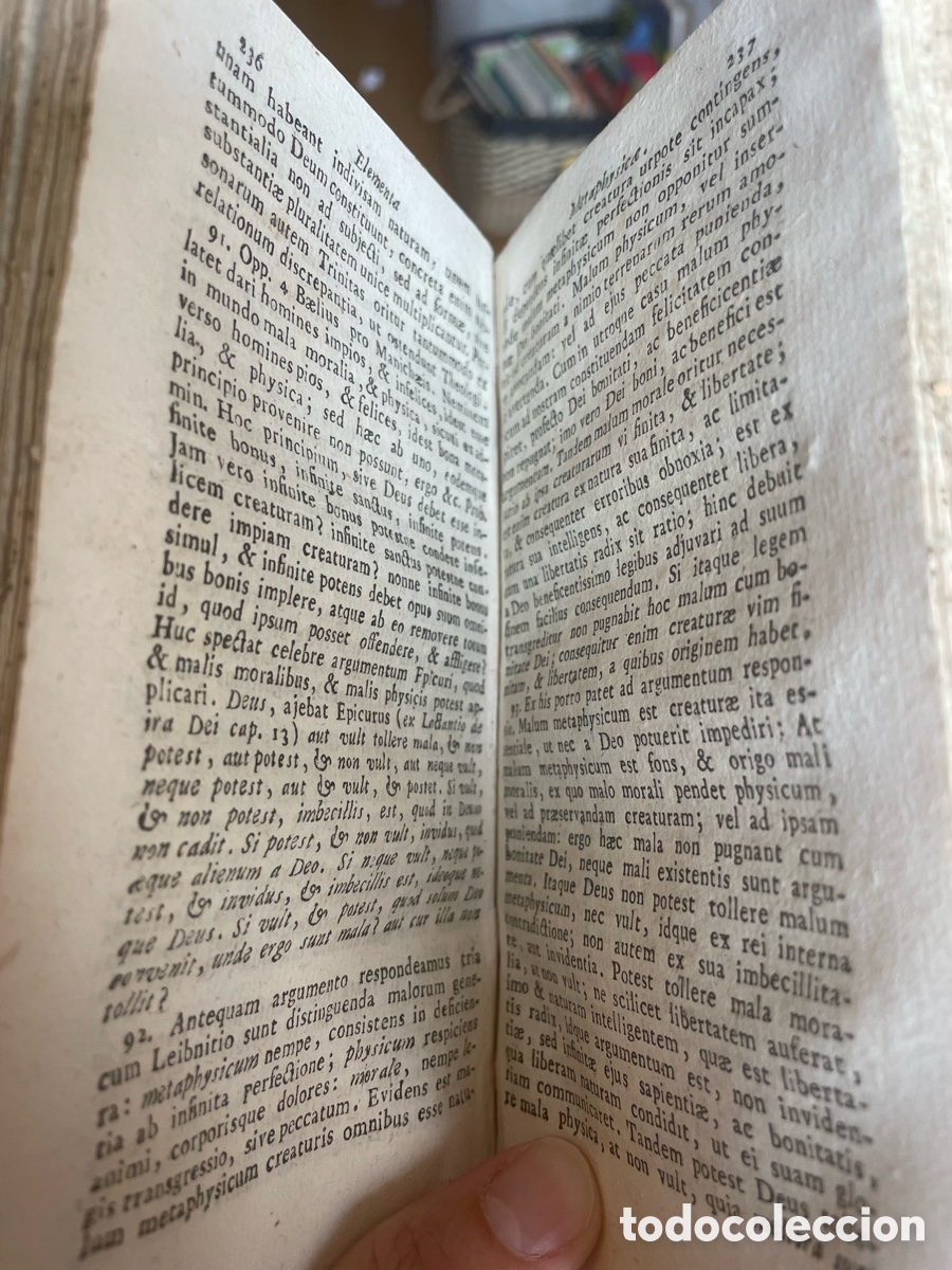 Libros antiguos: ELEMENTAL PHILOSOPHI&AElig; - 1741 - Foto 5