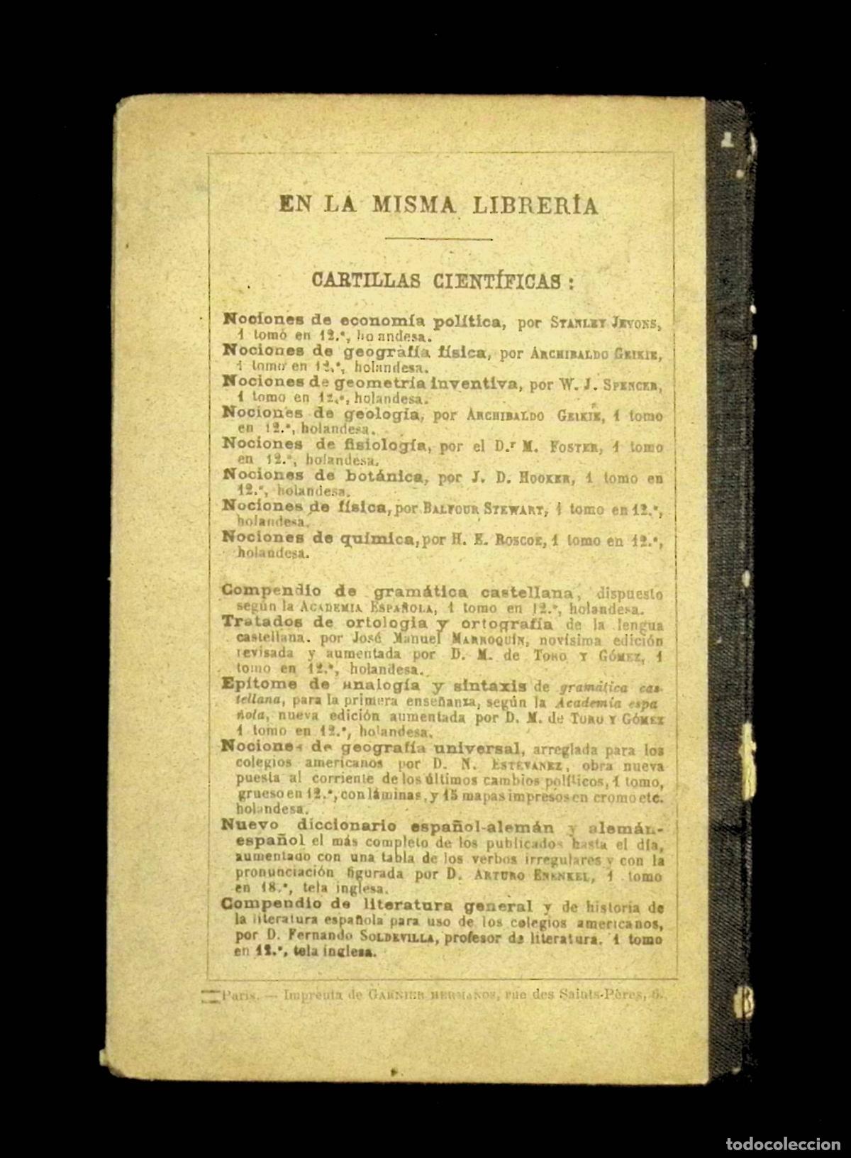 Libros antiguos: NOCIONES DE BOT&Aacute;NICA. - HOOKER, J. D. 1895 - Foto 5