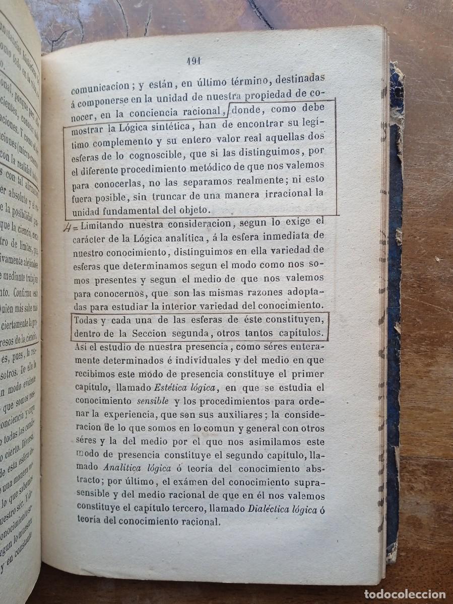 Libros antiguos: Elementos de l&oacute;gica 1874 - Foto 4
