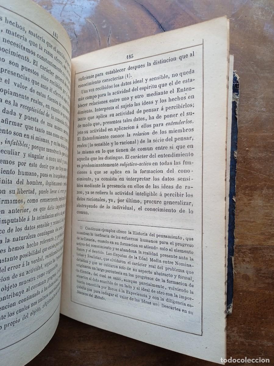 Libros antiguos: Elementos de l&oacute;gica 1874 - Foto 5