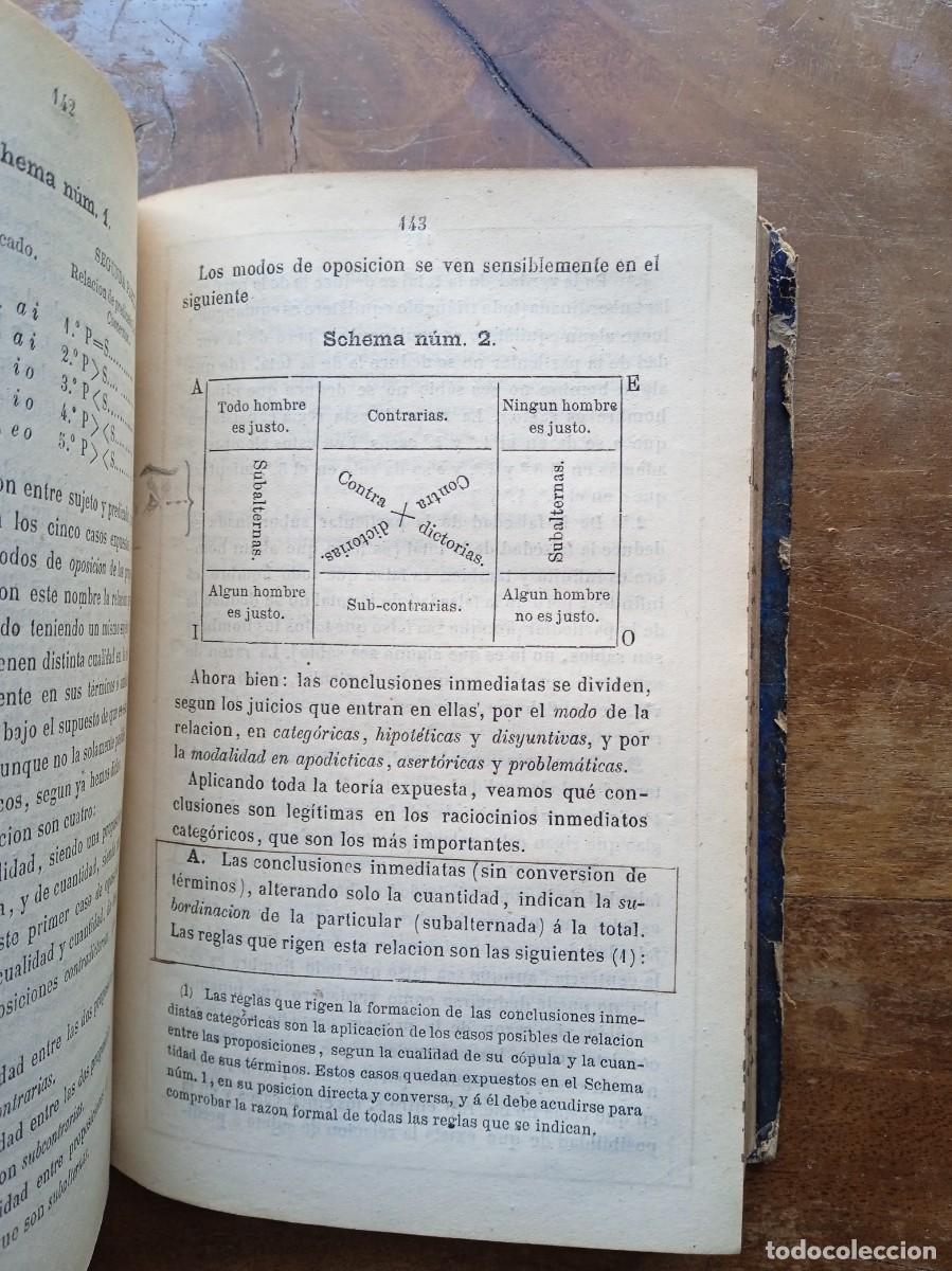 Libros antiguos: Elementos de l&oacute;gica 1874 - Foto 7