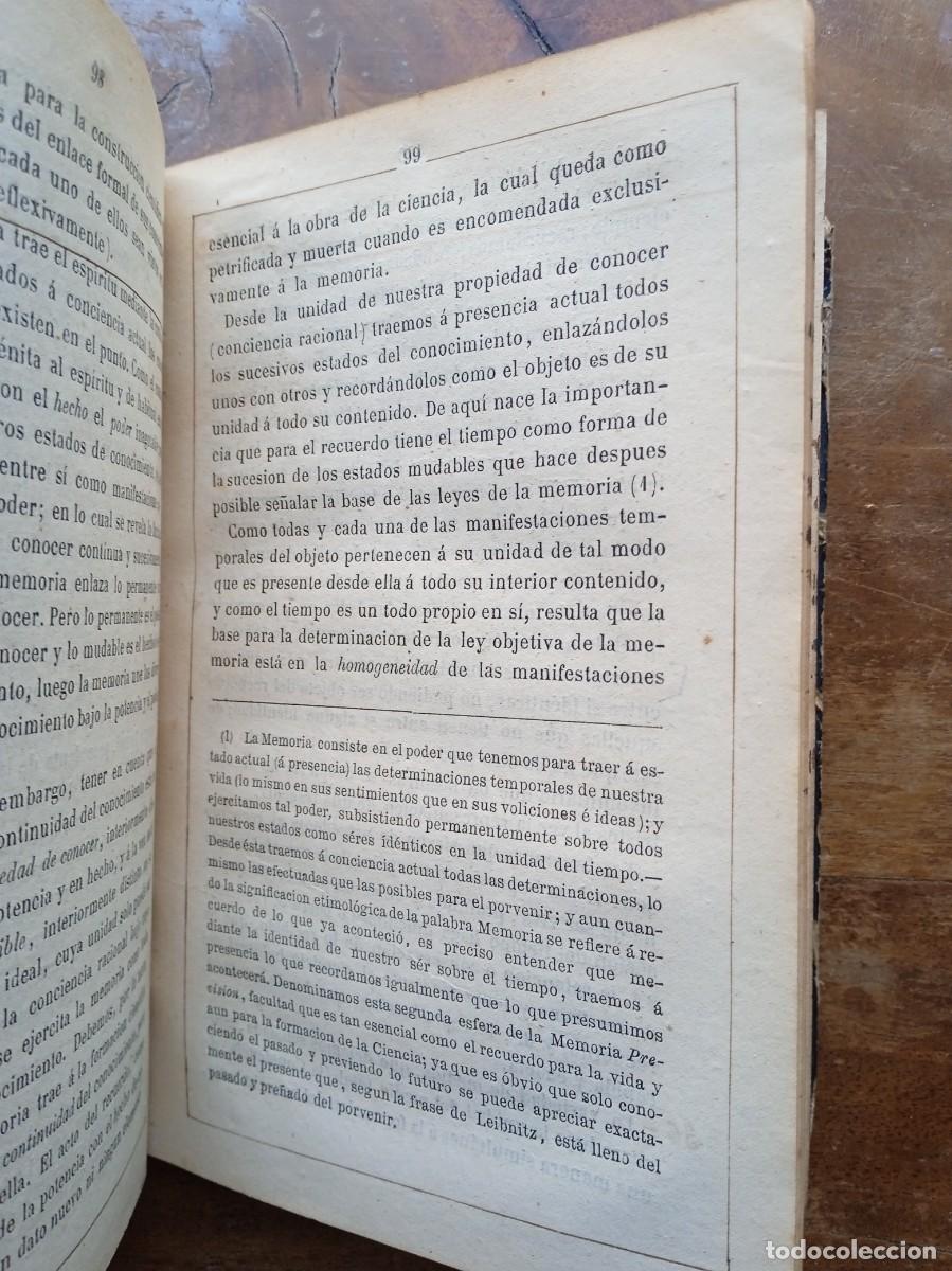 Libros antiguos: Elementos de l&oacute;gica 1874 - Foto 8