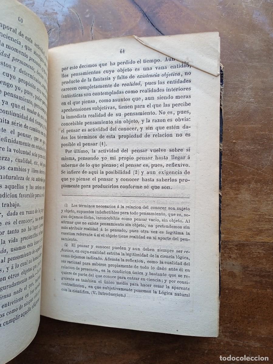 Libros antiguos: Elementos de l&oacute;gica 1874 - Foto 10